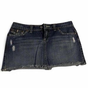 vintage y2k aeropostale low rise denim mini skirt